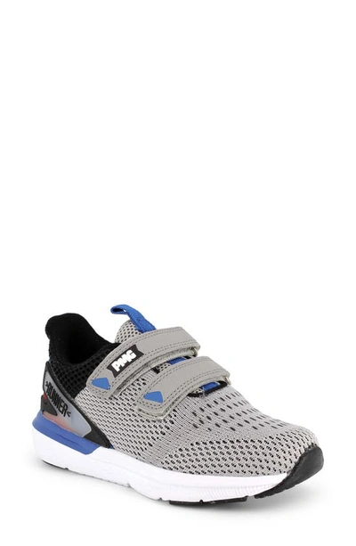 Shop Primigi Mesh Sneaker In Grey/ Blue