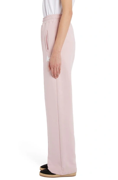 Shop Golden Goose Dorotea Star Collection Sweatpants In Pink Lavander/ White