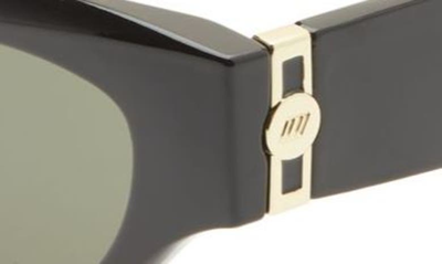 Le Specs Fanplastico 50mm Small Cat Eye Sunglasses In Black