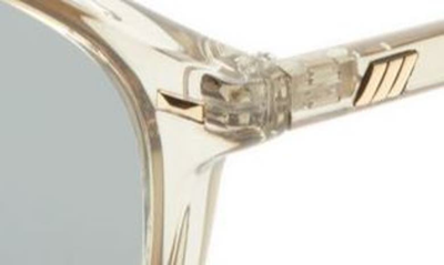Shop Le Specs No Biggie 49mm Mirrored Small Round Sunglasses In Eucalyptus