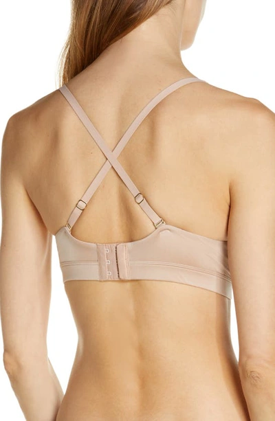 Natori Discreet Convertible Wireless Spacer Bra (l) In Light Mocha