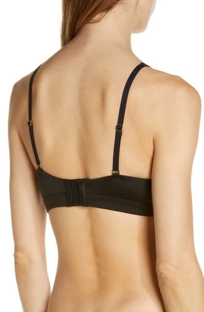 Shop Natori Discreet Wireless Convertible Spacer Bra In Black