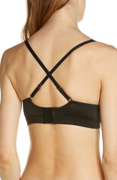 Natori Discreet Convertible Wireless Spacer Bra (xl) In Black