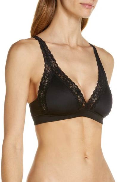 Shop Natori Discreet Wireless Convertible Spacer Bra In Black