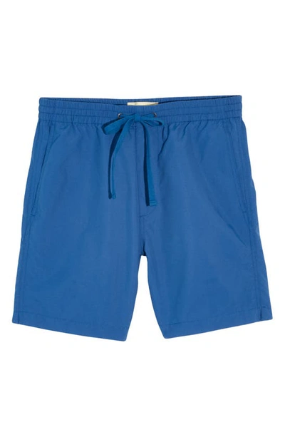 Madewell Re-sourced Everywear Shorts In Tulum Blue