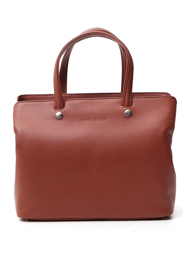 Shop Longchamp Le Foulonne Tote Bag In Brown