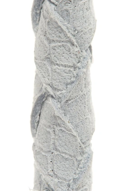 Ada Fringe Soga Leather Belt In Grey Python