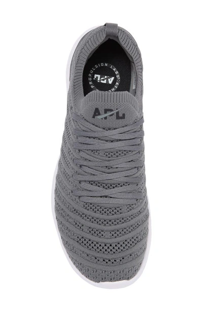 Shop Apl Athletic Propulsion Labs Techloom Wave Hybrid Running Shoe In Smoke / Black / White