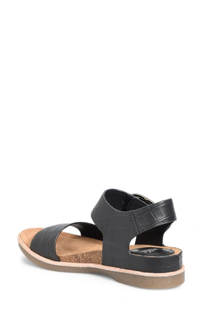 Söfft Bali Sandal In Black Croc