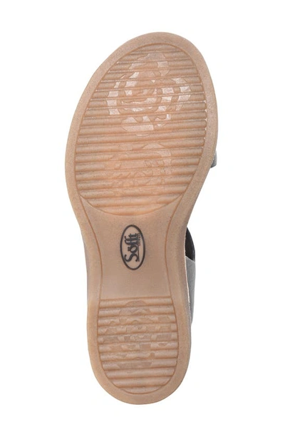 Söfft Bali Sandal In Black Croc