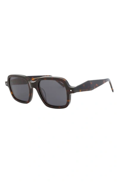Shop Grey Ant Sext Square Sunglasses In Tortoise/ Grey
