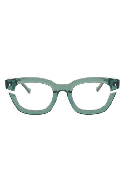 Shop Grey Ant Bowtie Cutout 50mm Optical Glasses In Sage/ Clear