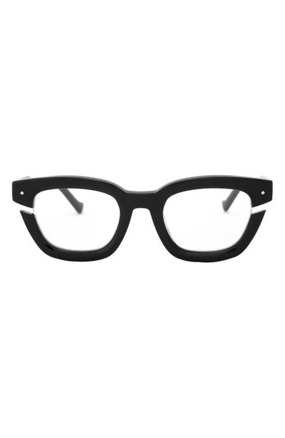 Shop Grey Ant Bowtie Cutout 50mm Optical Glasses In Black/ Clear
