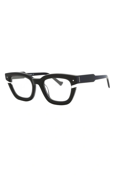 Shop Grey Ant Bowtie Cutout 50mm Optical Glasses In Black/ Clear