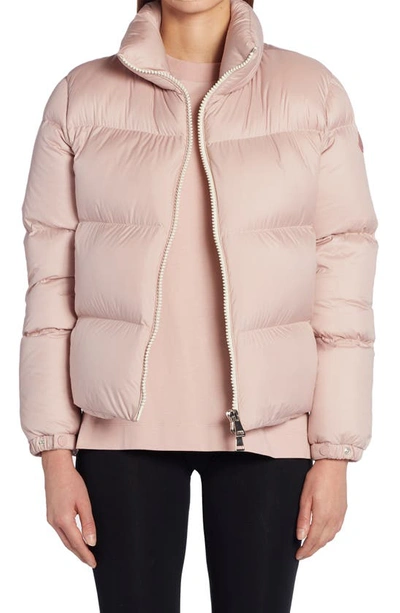 Shop Moncler Anterne Quilted Water Repellent Down Jacket In Pink