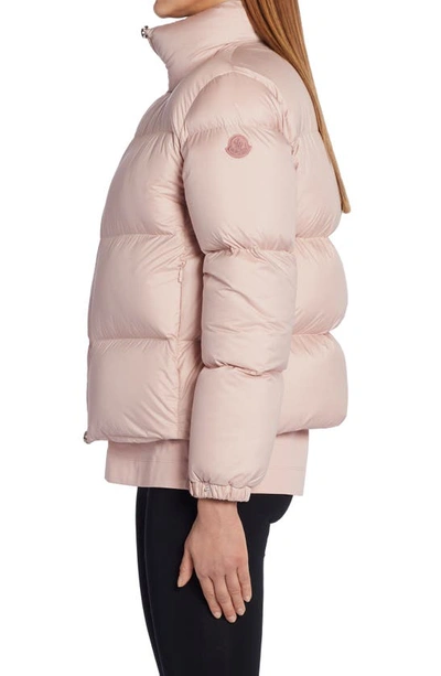 Shop Moncler Anterne Quilted Water Repellent Down Jacket In Pink