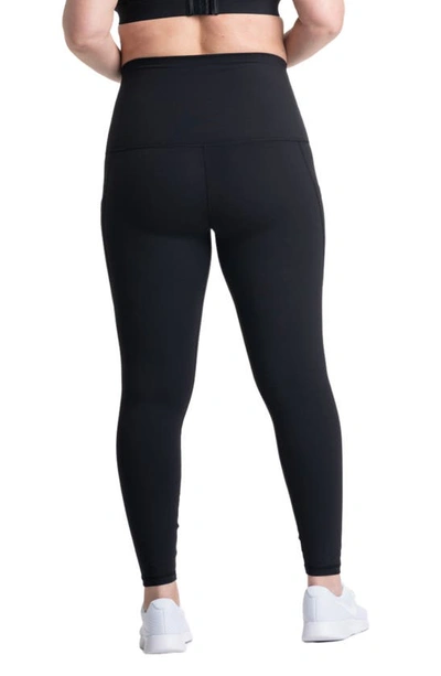Preggo Leggings Kahina High Waist Maternity/postpartum Active Leggings In Black