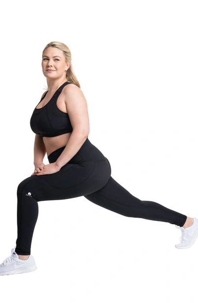 Preggo Leggings Kahina High Waist Maternity/postpartum Active Leggings In Black