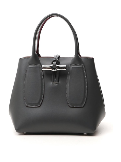 Longchamp Top Handle Tote Bag In Grey | ModeSens