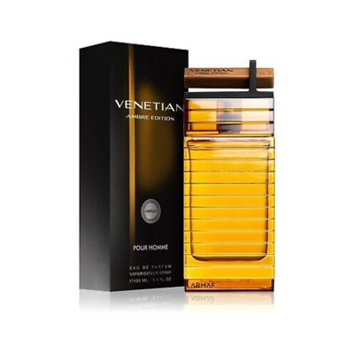Shop Armaf Mens Venetian Edp Spray Amber Edition 3.38 oz Fragrances 6294015114164 In Orange,pink