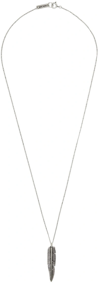 Shop Isabel Marant Silver My Car Necklace In 08si Silver