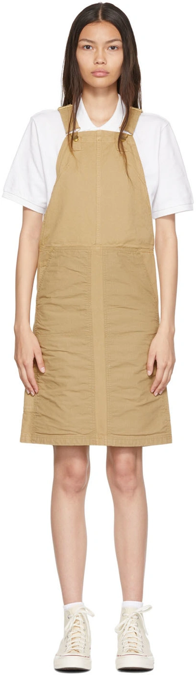 CARHARTT TAN MEDLEY MIDI DRESS 
