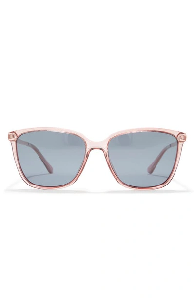 Shop Cole Haan 57mm Square Sunglasses In Pink