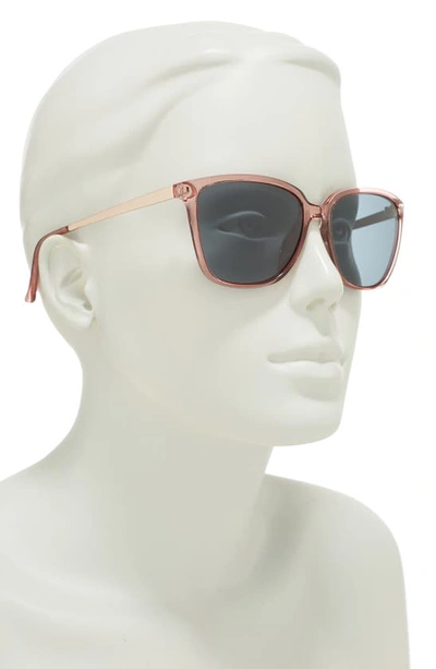 Shop Cole Haan 57mm Square Sunglasses In Pink