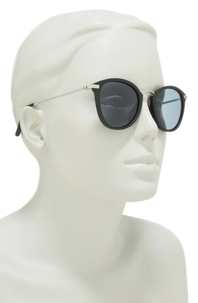 Shop Cole Haan 50mm Round Sunglasses In Black