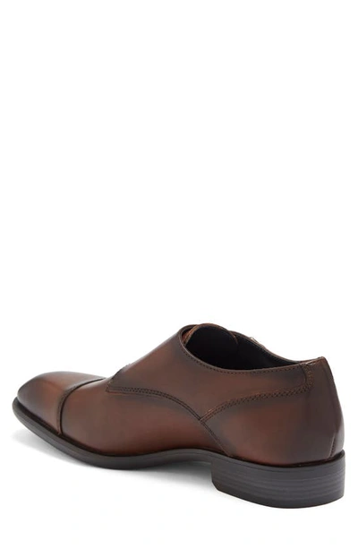 Shop Vittorio Russo Roma Monk Strap Shoe In Dk Brown