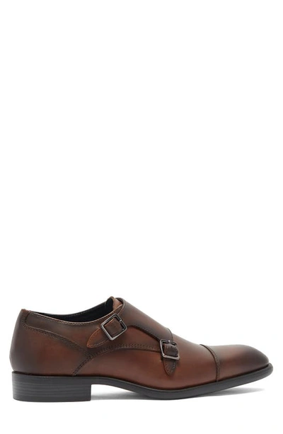 Shop Vittorio Russo Roma Monk Strap Shoe In Dk Brown