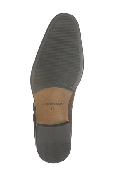 Shop Vittorio Russo Roma Monk Strap Shoe In Dk Brown