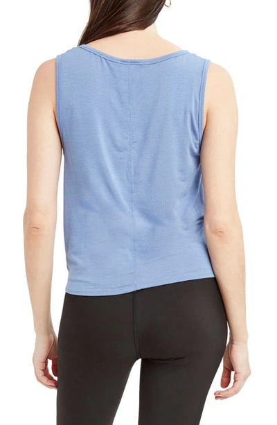 Shop Dawn Levy Amber Twist Front Tank Top In Surfside