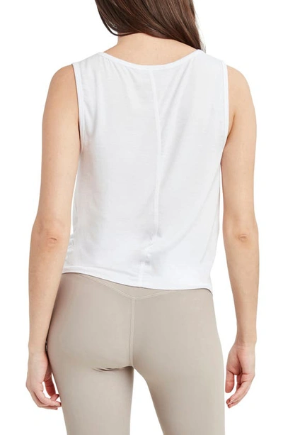 Shop Dawn Levy Amber Twist Front Tank Top In White