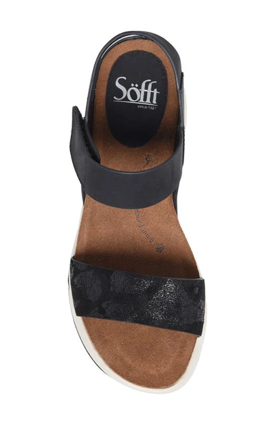 Shop Söfft Caison Platform Sandal In Black