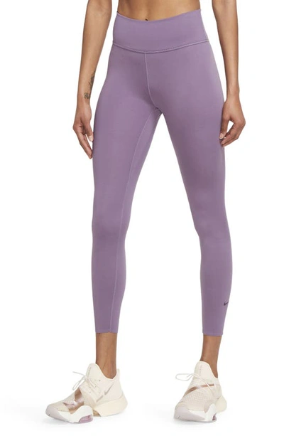 Shop Nike One Lux 7/8 Tights In Amethyst Smoke/ Clear