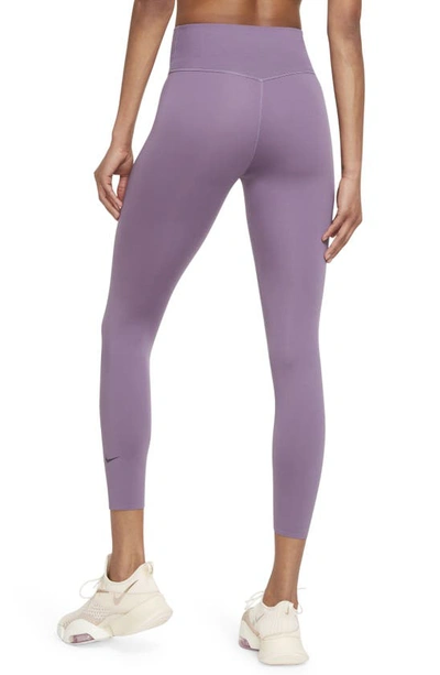Nike Pants & Jumpsuits | Nike One Luxe Aurora Women's Mid-Rise 7/8 Marbled Leggings Dri Fit Purple Dawn | Color: Purple/Red | Size: 1x 