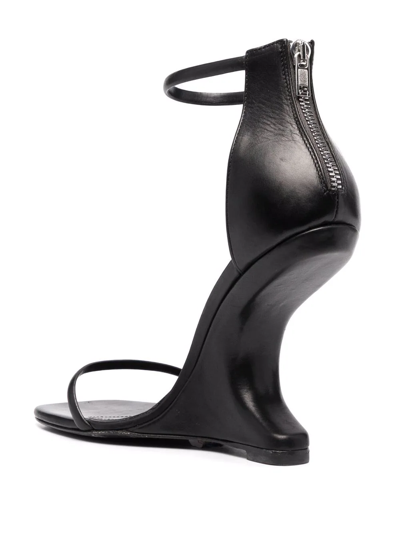 Shop Rick Owens Cantilever 11 Sandals In Black
