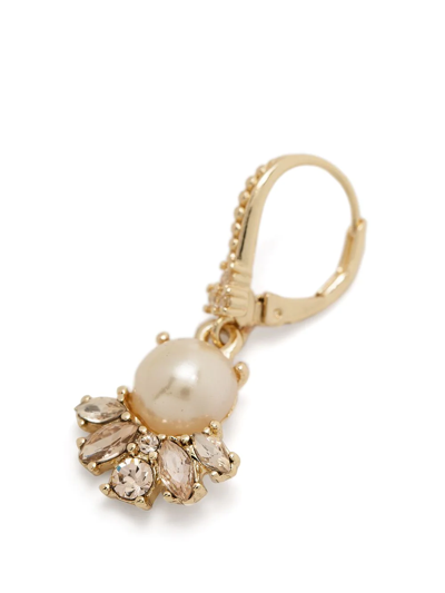 Shop Marchesa Notte Gold-plated Crystal Drop Earrings