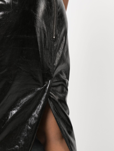 Shop Rick Owens Bustier Strapless Gown In Black