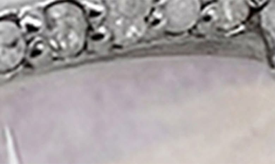 Adornia Fine Sterling Silver Diamond & Moonstone Ring In White