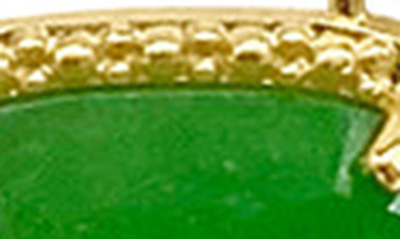 Shop Adornia Fine 14k Gold Plated Sterling Silver Diamond & Birthstone Halo Pendant Necklace In Gold - Emerald