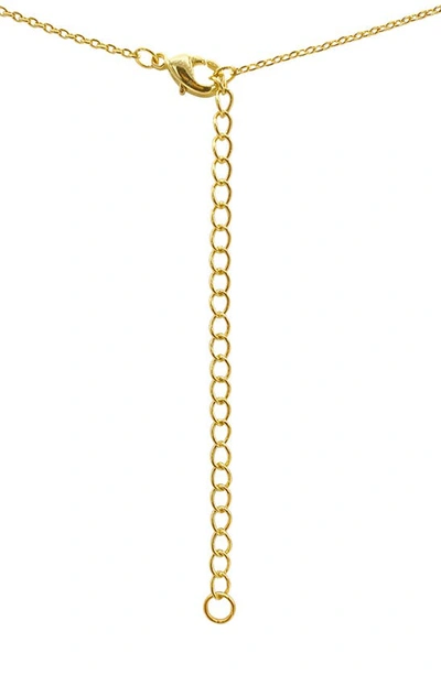 Shop Adornia Fine 14k Gold Plated Sterling Silver Diamond & Birthstone Halo Pendant Necklace In Gold - Aquamarine