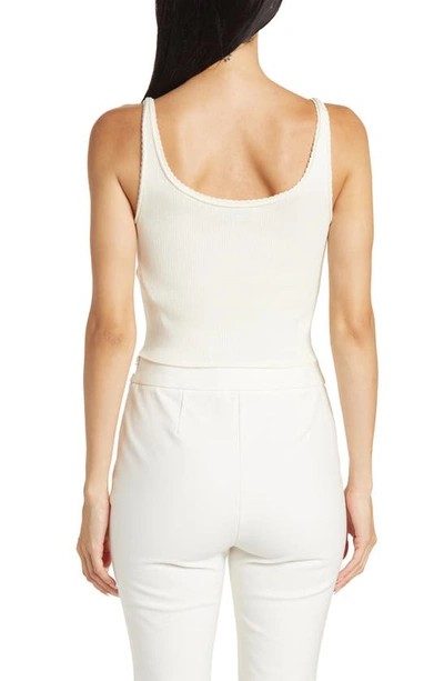 Shop 3.1 Phillip Lim / フィリップ リム Scalloped Cropped Tank In Ant. White