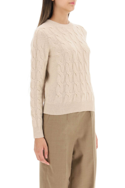 Shop Max Mara 'edipo' Cashmere Sweater In Brown