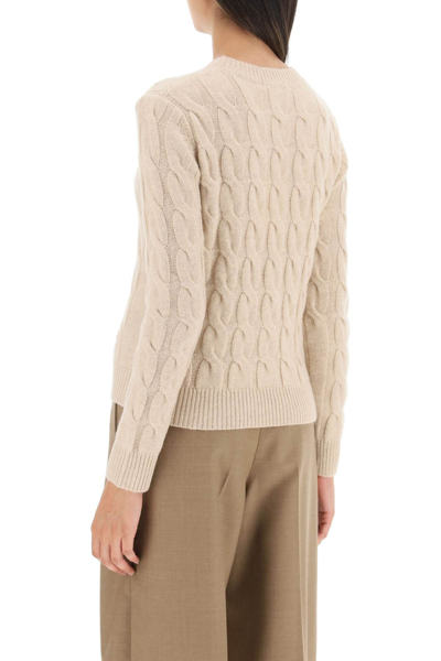Shop Max Mara 'edipo' Cashmere Sweater In Brown