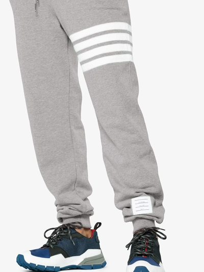 Shop Thom Browne Men Classic Sweatpant With Engineered 4-bar In Classic Loop Back In 068 Grey