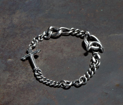 Shop Werkstatt:münchen Werkstatt Munchen Bracelet Faith Love Hope M2651 In Silver