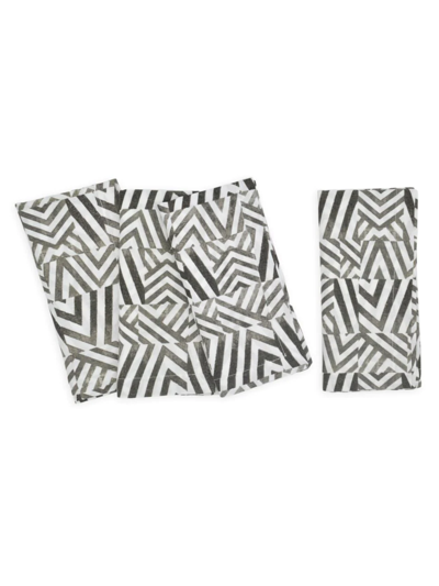 Shop Tina Chen Designs Abstracts Tile 4-piece Napkins Set