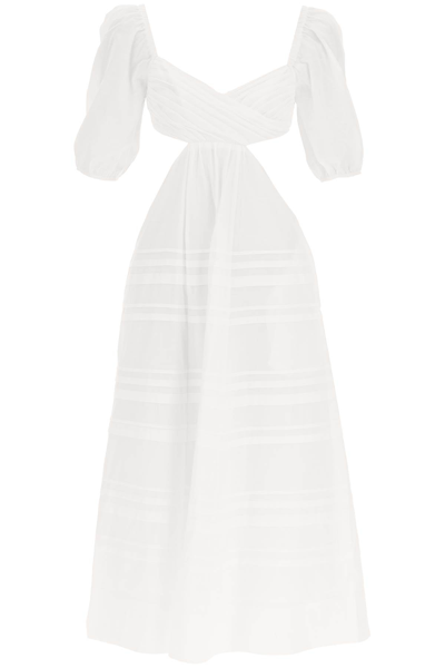 Shop Staud Carina Cotton Dress In White